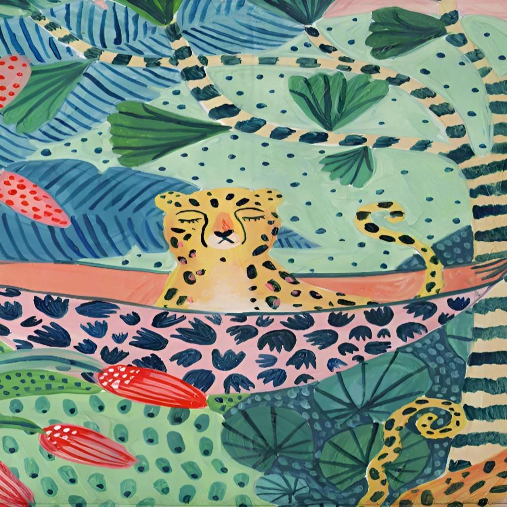 Tropical Cheetah Shower Curtain by Casa & Beyond