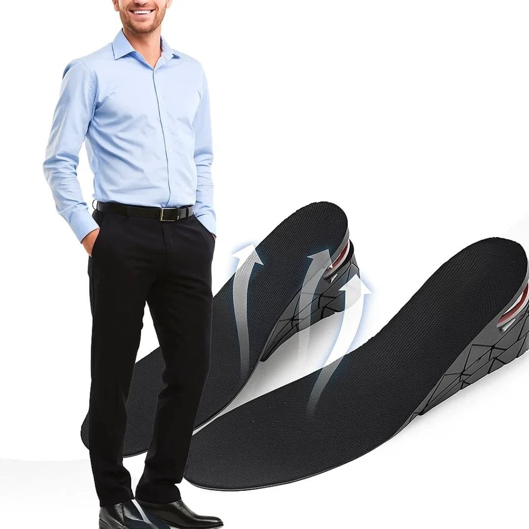 Heelsure | Heel Lift Insoles – Adjustable Height Boost – Breathable Cushioned Gel – Discreet Comfort for Work, Sport or Daily Wear Bowlift by Bowlift