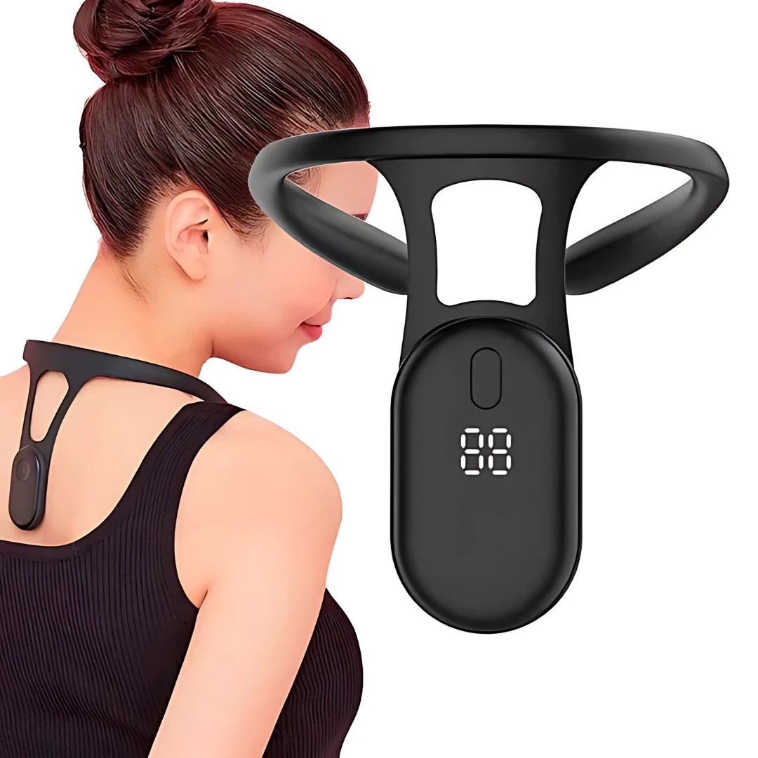 PosturePlus Neck and Back Posture Corrector | Real-Time Feedback - Neck Support and Spine Alignment Bowlift by Bowlift