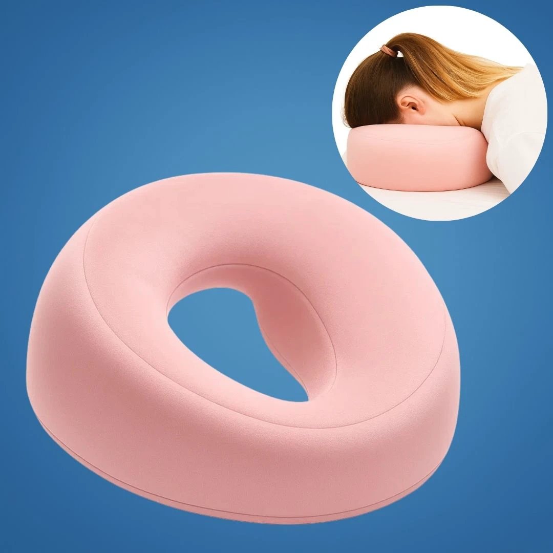 FaceEase | Face‑Down Pillow – Pressure Relief Support – Contoured Memory Foam – Ideal for Massage Beauty & Stomach Sleeping Bowlift by Bowlift