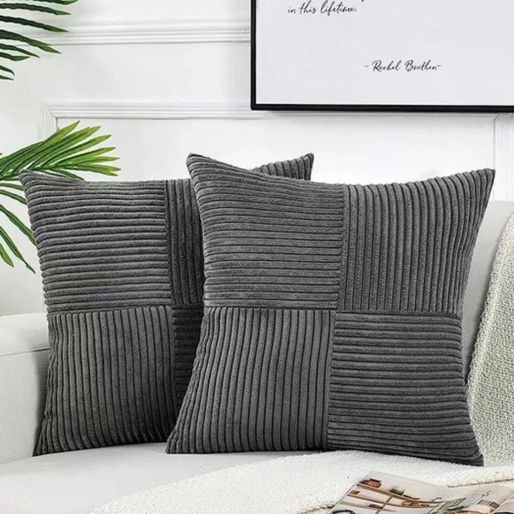 Rustic Corduroy Cushion Cover
