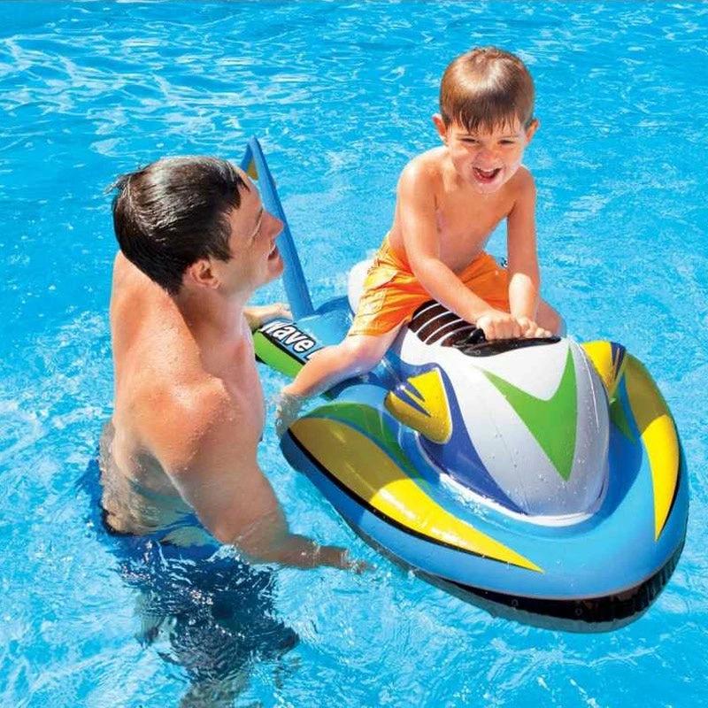 Inflatable Floating Jet Ski for Kids by Bowlift