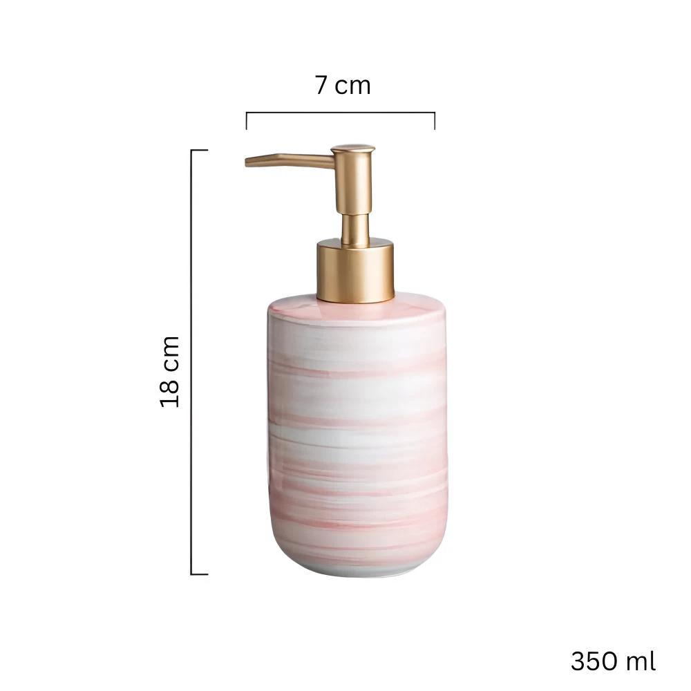 Marble Ceramic Soap Dispenser by Casa & Beyond
