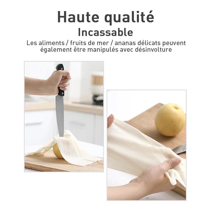 Robust velvet kitchen gloves (4 pairs) by Bowlift