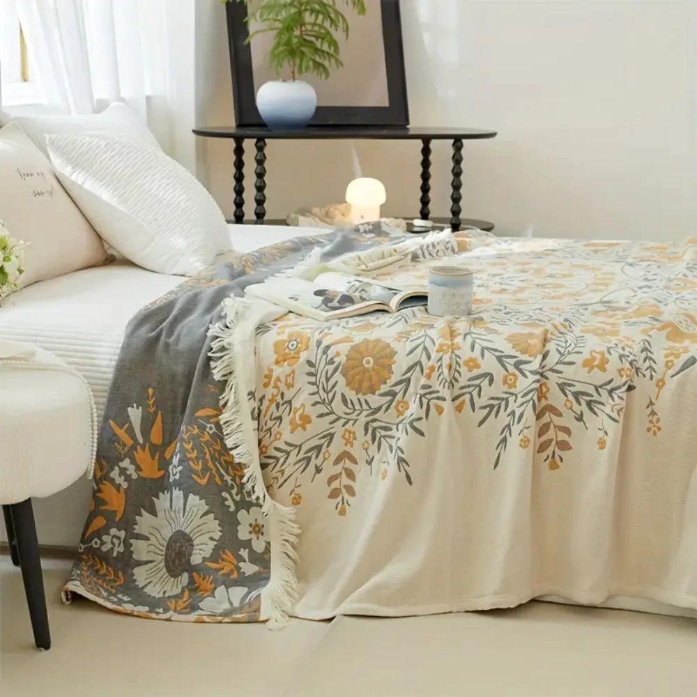 Versailles-Inspired Reversible Floral Blanket by Casa & Beyond