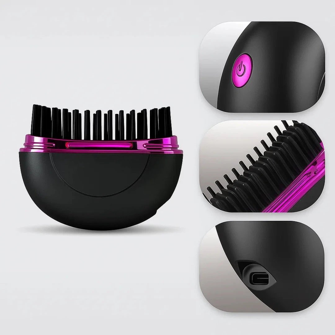 Fast Heat Up – Mini Comb Design – Frizz-Free Finish – Quick Touch-Ups for Travel & Daily Use Bowlift by Bowlift