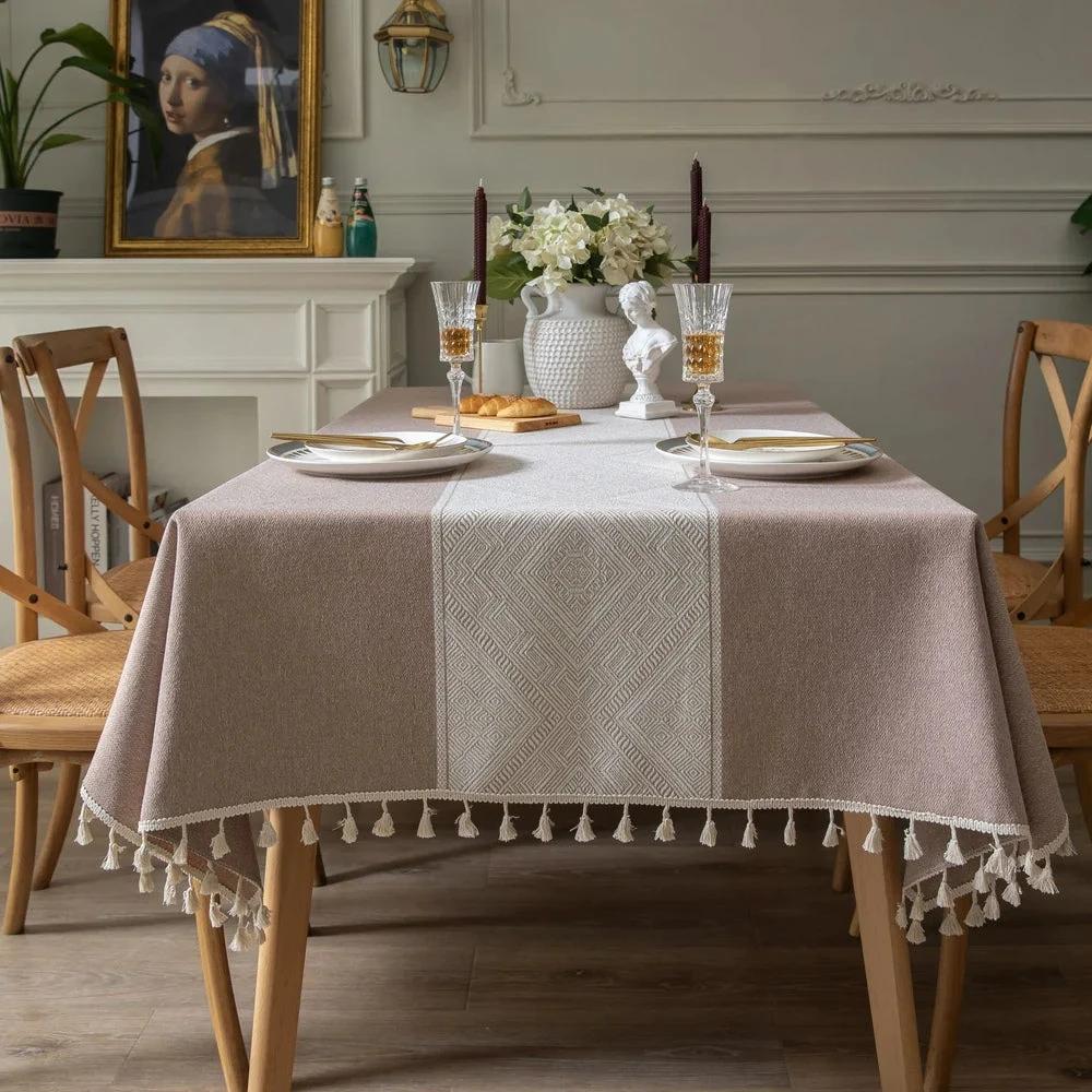 Glisstra Geometric Tassel Tablecloth by Casa & Beyond