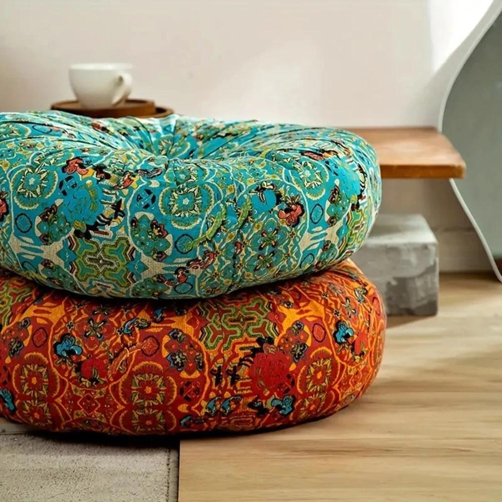 Moroccan-Inspired Plush Meditation Cushion by Casa & Beyond