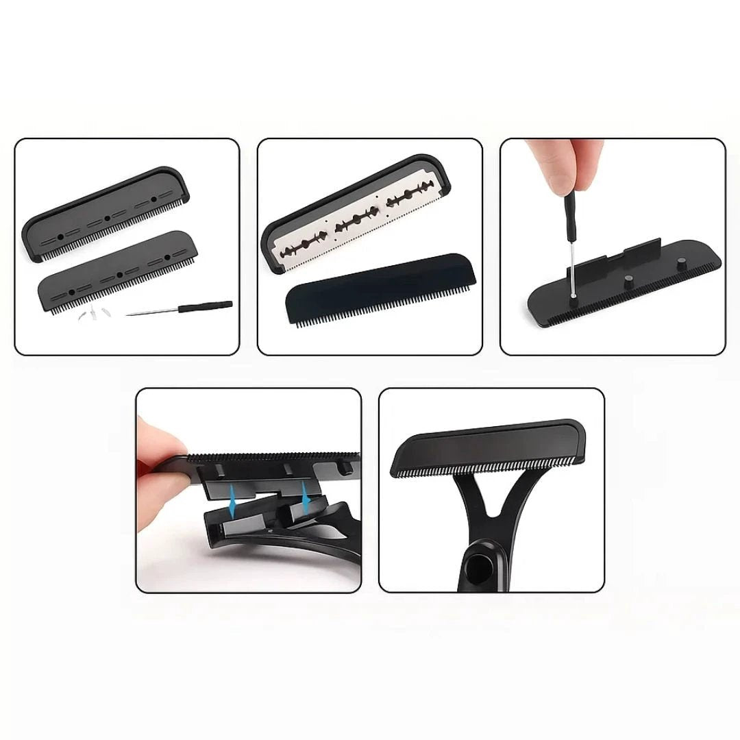 Extra-Long Handle Reach – Sharp Stainless Blades – Smooth Pain-Free Shave – Effortless DIY Grooming for Men Bowlift by Bowlift
