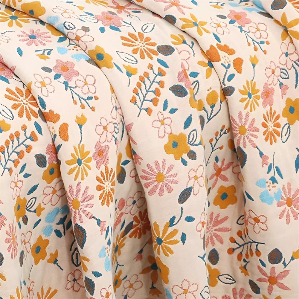 Daisy Dreamer Reversible Tassel Blanket by Casa & Beyond