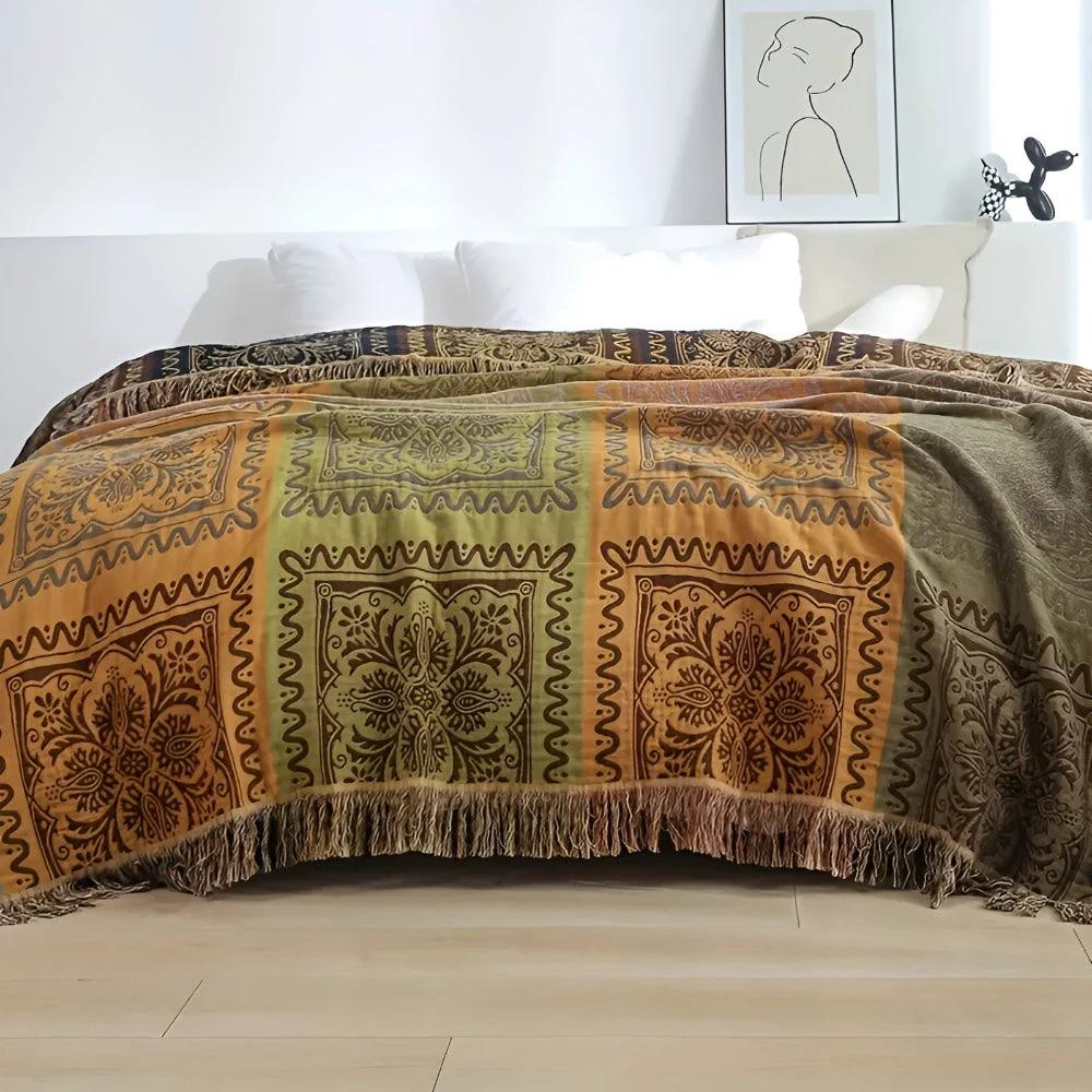 Mandala Tassel Throw Blanket by Casa & Beyond