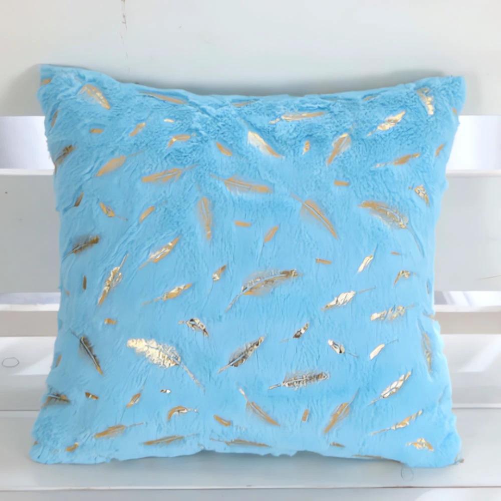 Golden Leaf Velvet Cushion Covers by Casa & Beyond
