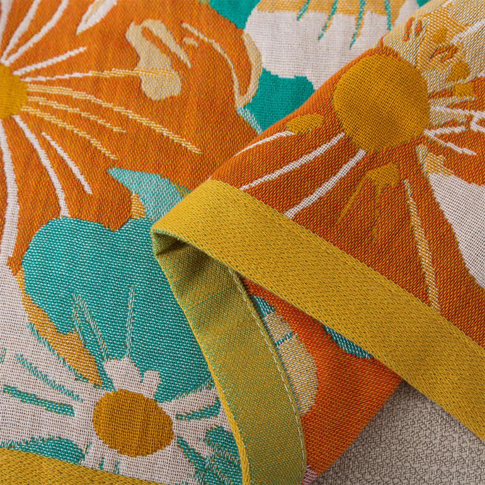 Vibrant Petals Gauze Bath Towel by Casa & Beyond