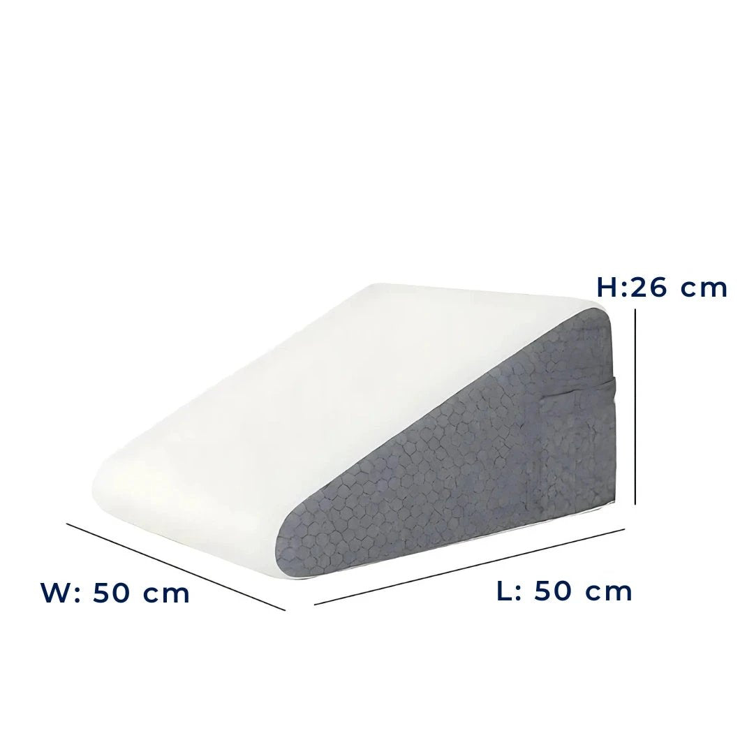 OrthoComfort | Triangle Wedge Pillow – Memory Foam – Extra Support for Heartburn – Sleep Apnea – Back Pain – Post-Surgery Recovery Bowlift by Bowlift