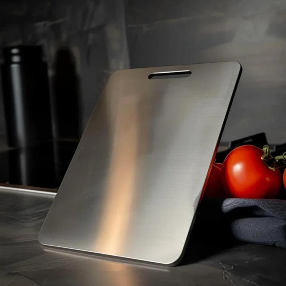 Premium Stainless Steel Chopping Board by Casa & Beyond