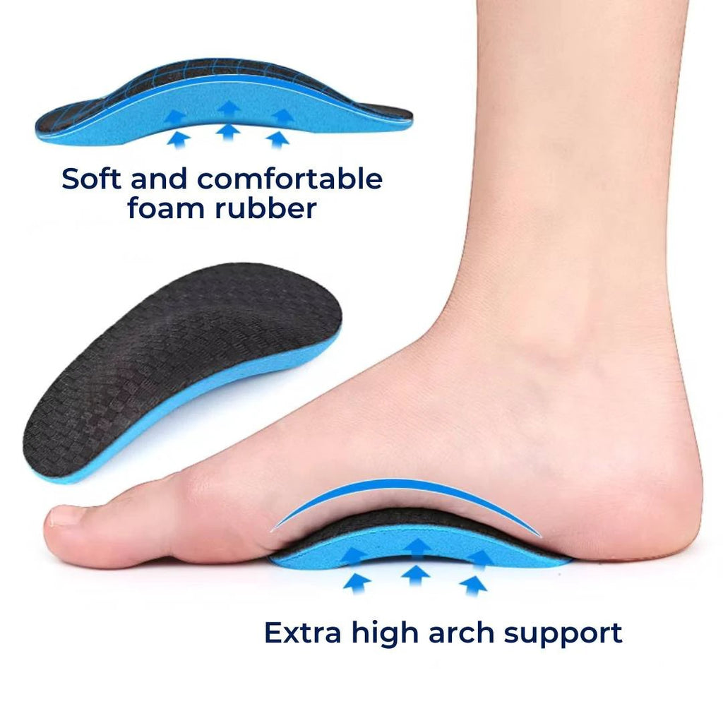 SoleEase High Arch Support Shoe Inserts | Soft EVA Foam - for Comfort Cushioning and Pain Relief Bowlift by Bowlift
