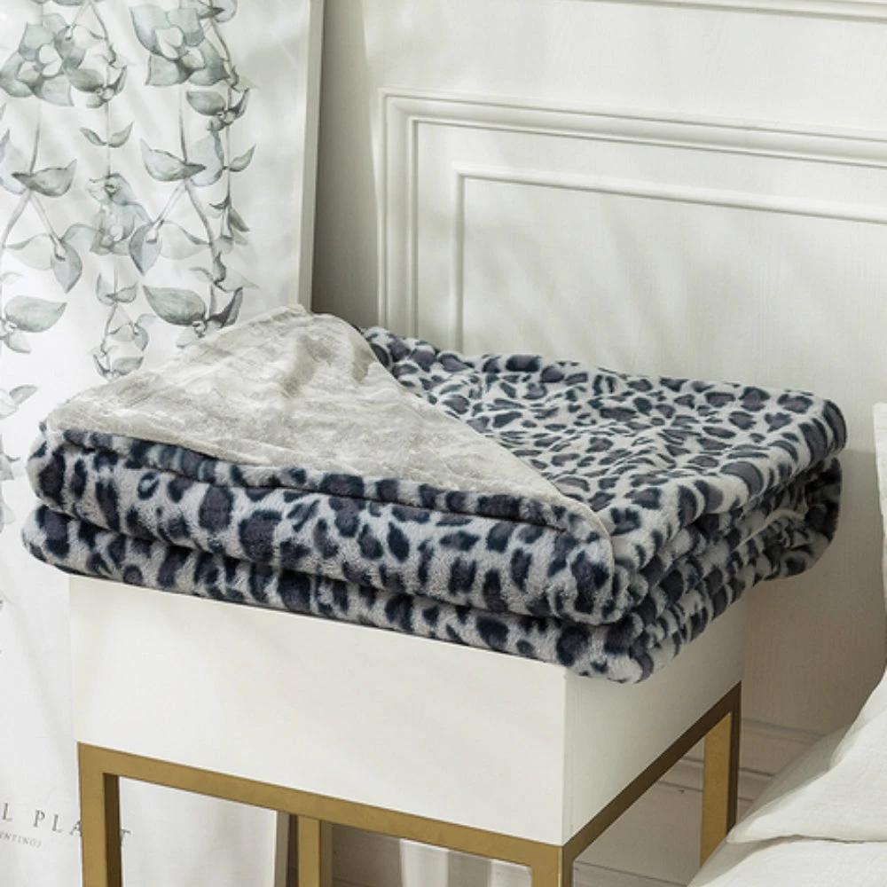Wild Elegance Leopard Print Blanket by Casa & Beyond