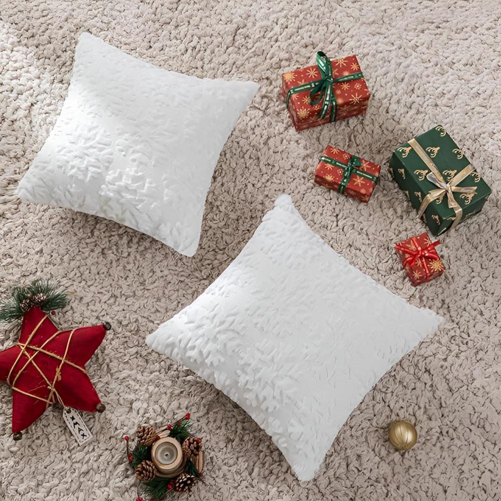 Snowflake Bliss Cushion Covers by Casa & Beyond