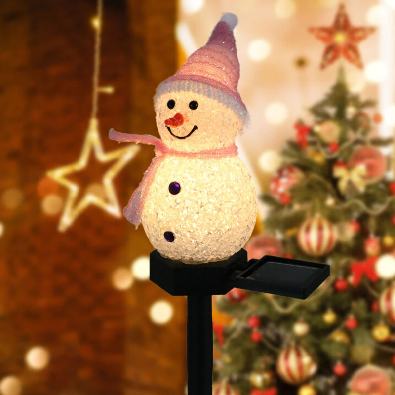 Solar light snowman by Bowlift