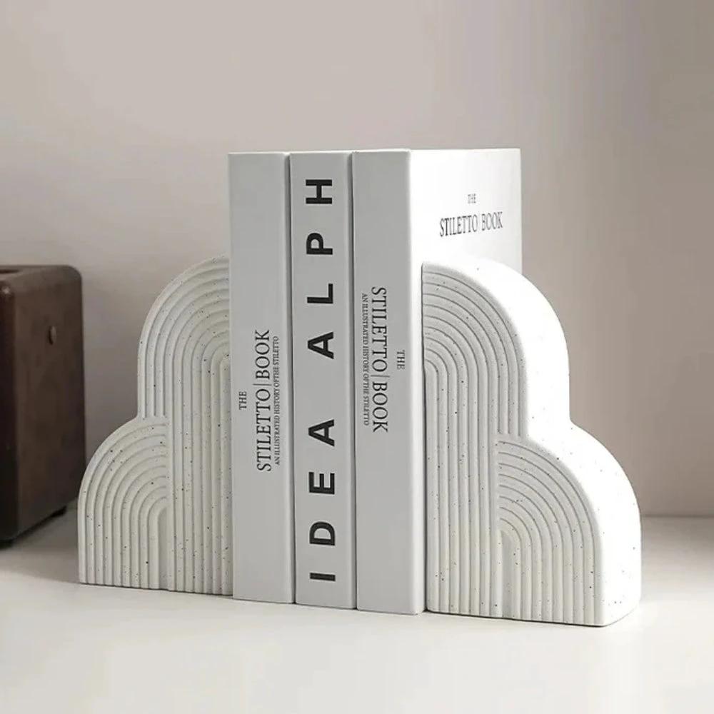 Persephone Cloud-Shaped Ceramic Bookends by Casa & Beyond