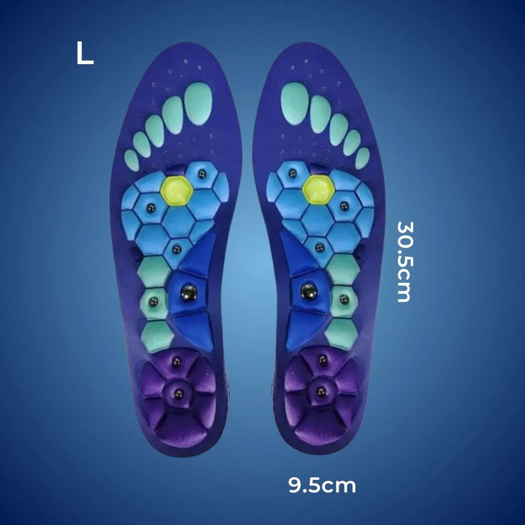 SoleRelief Magnetic Acupressure Insoles | Pain Relief - Improved Circulation - Stress Reduction - Posture Support Insoles Bowlift by Bowlift