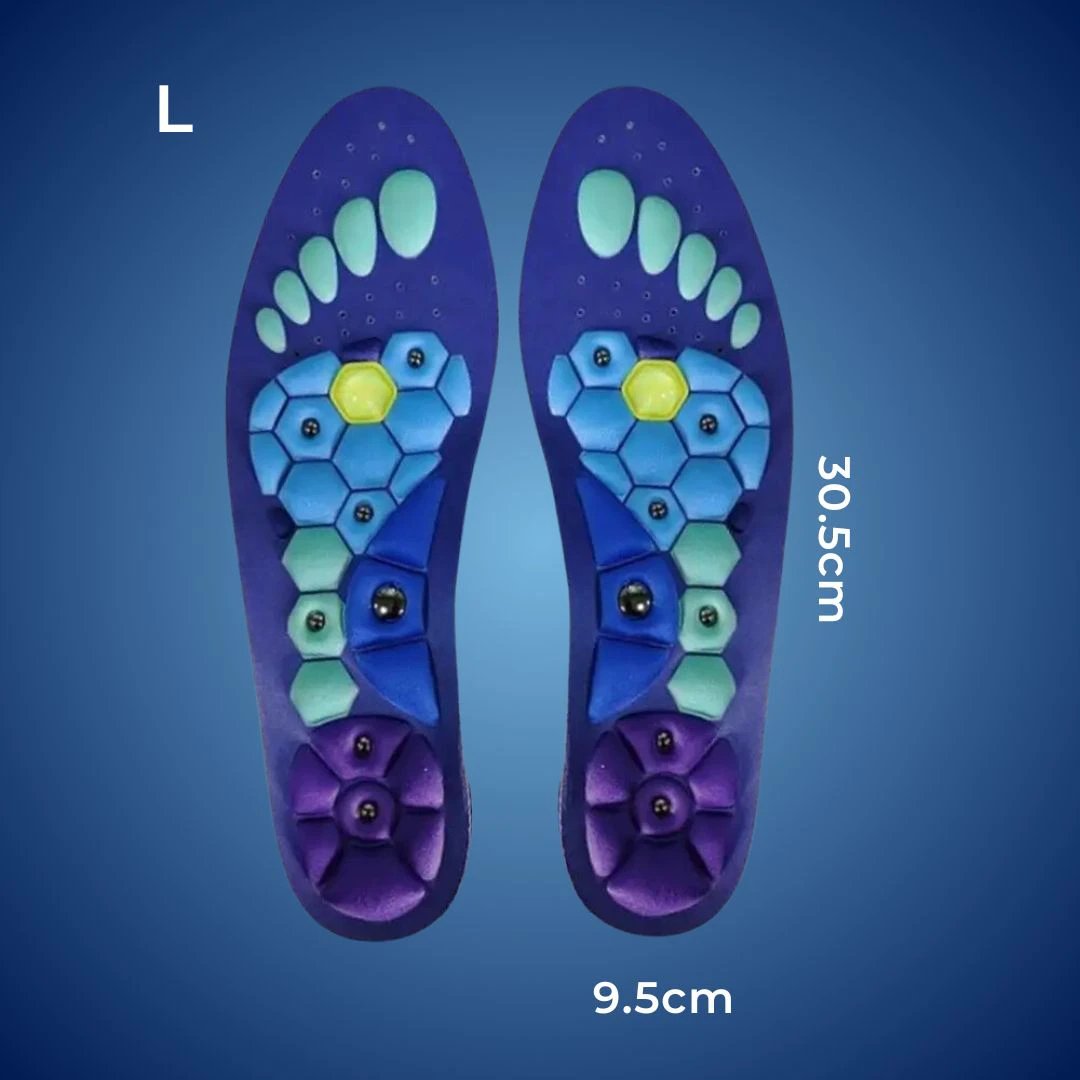 SoleRelief Magnetic Acupressure Insoles | Pain Relief - Improved Circulation - Stress Reduction - Posture Support Insoles Bowlift by Bowlift