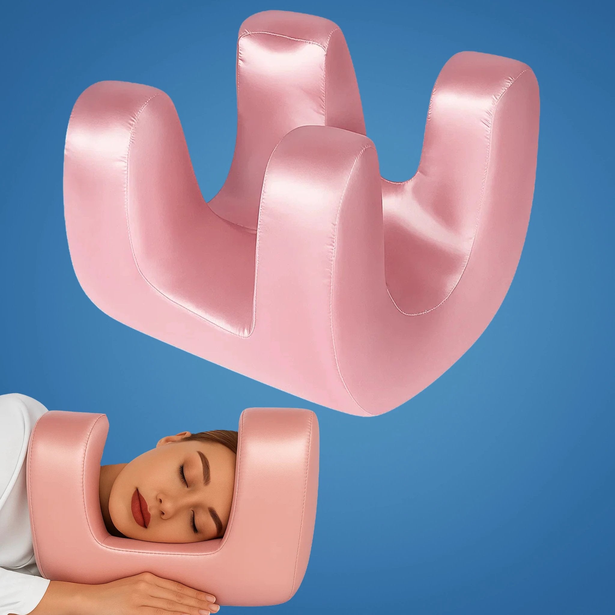DermSleep | Anti‑Wrinkle Beauty Pillow – Cooling Memory Foam – Ergonomic Contour – Skin Care Support – Side & Back Sleepers Bowlift by Bowlift