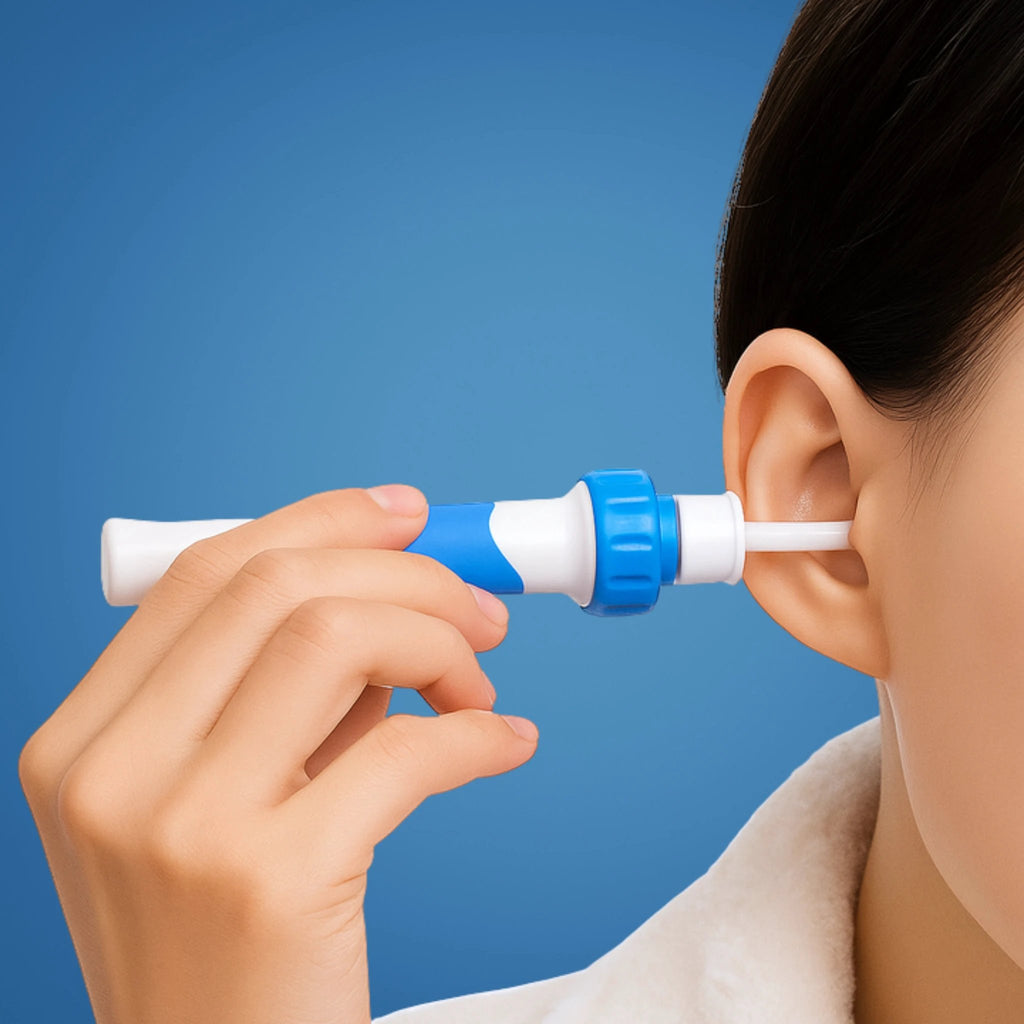 Soft Silicone Tip – LED Guidance – Quiet Safe Wax Removal for Adults & Kids Bowlift by Bowlift