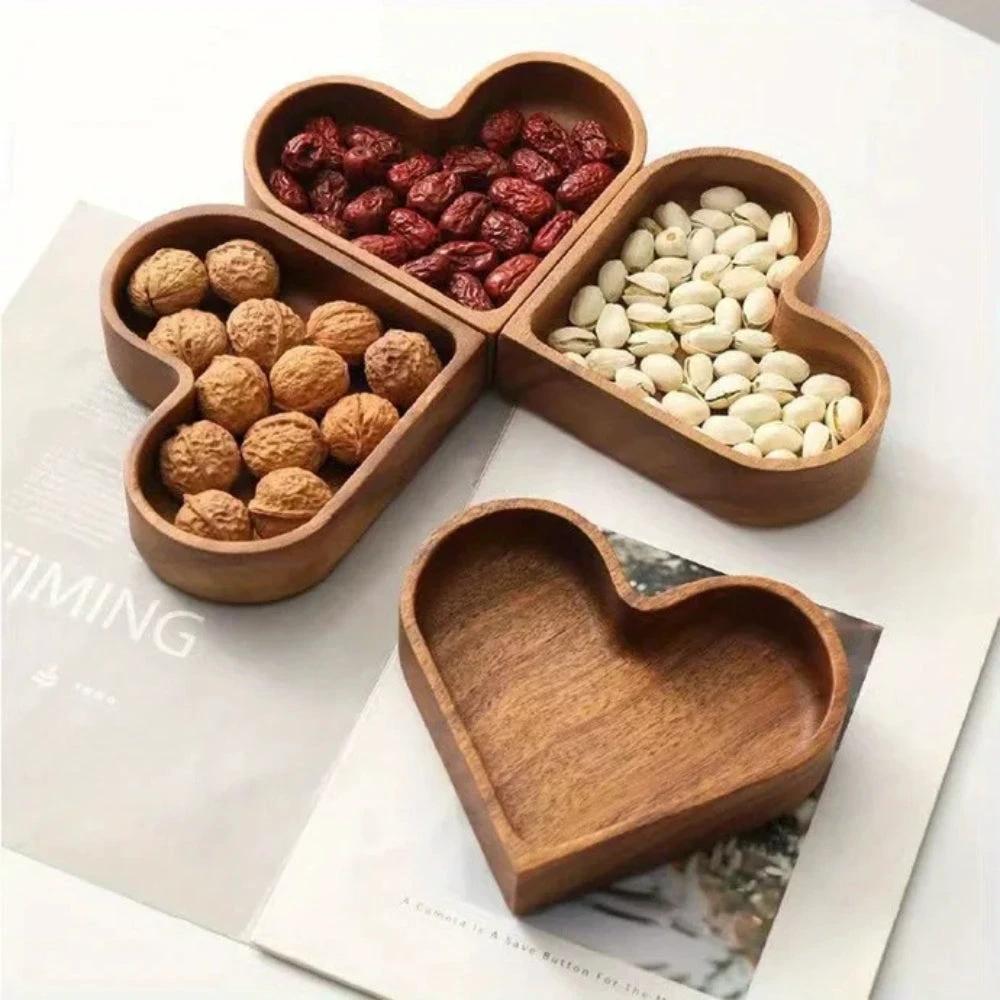 Rustic Heart Snack Tray Collection | 4pcs by Casa & Beyond