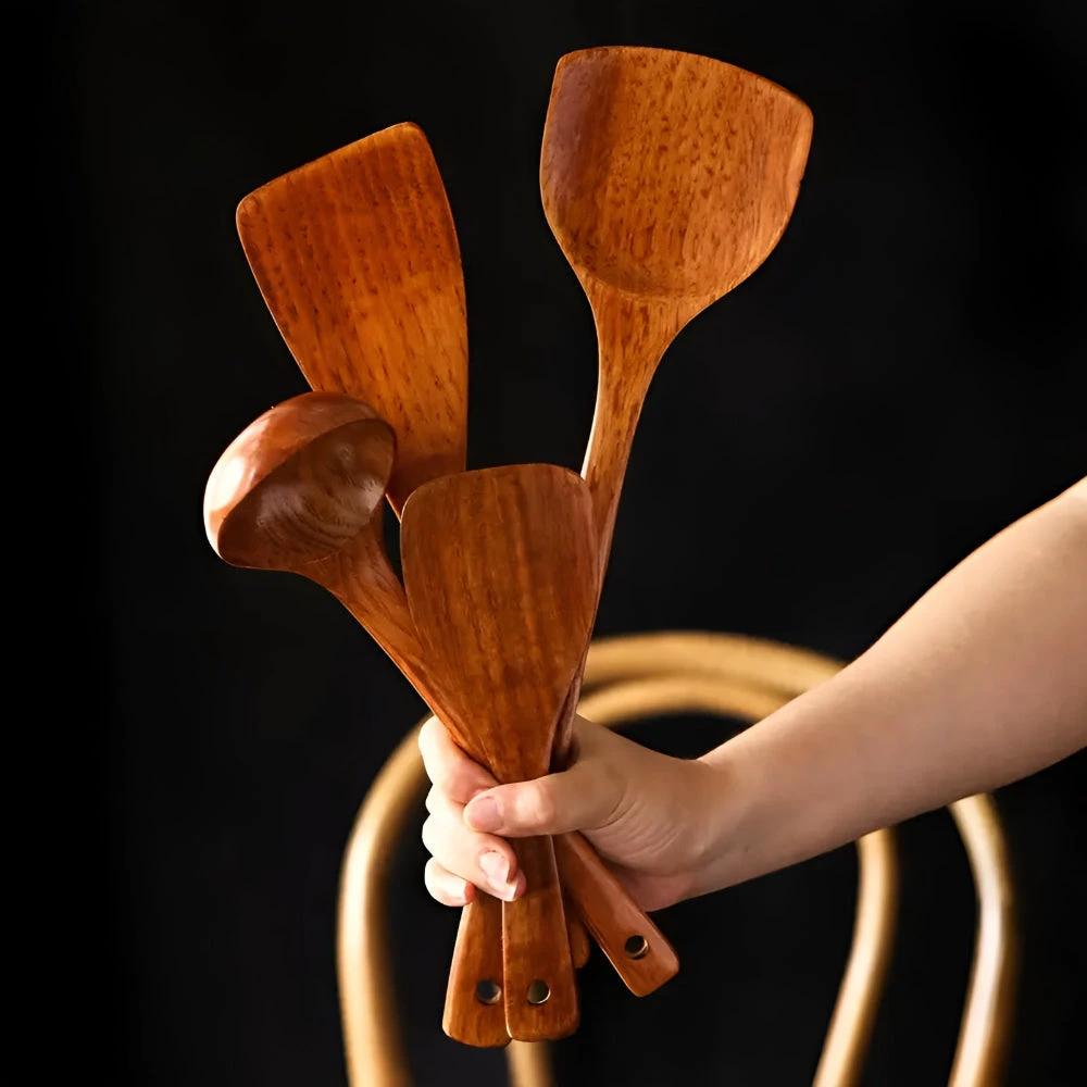 Wooden Kitchen Utensils by Casa & Beyond