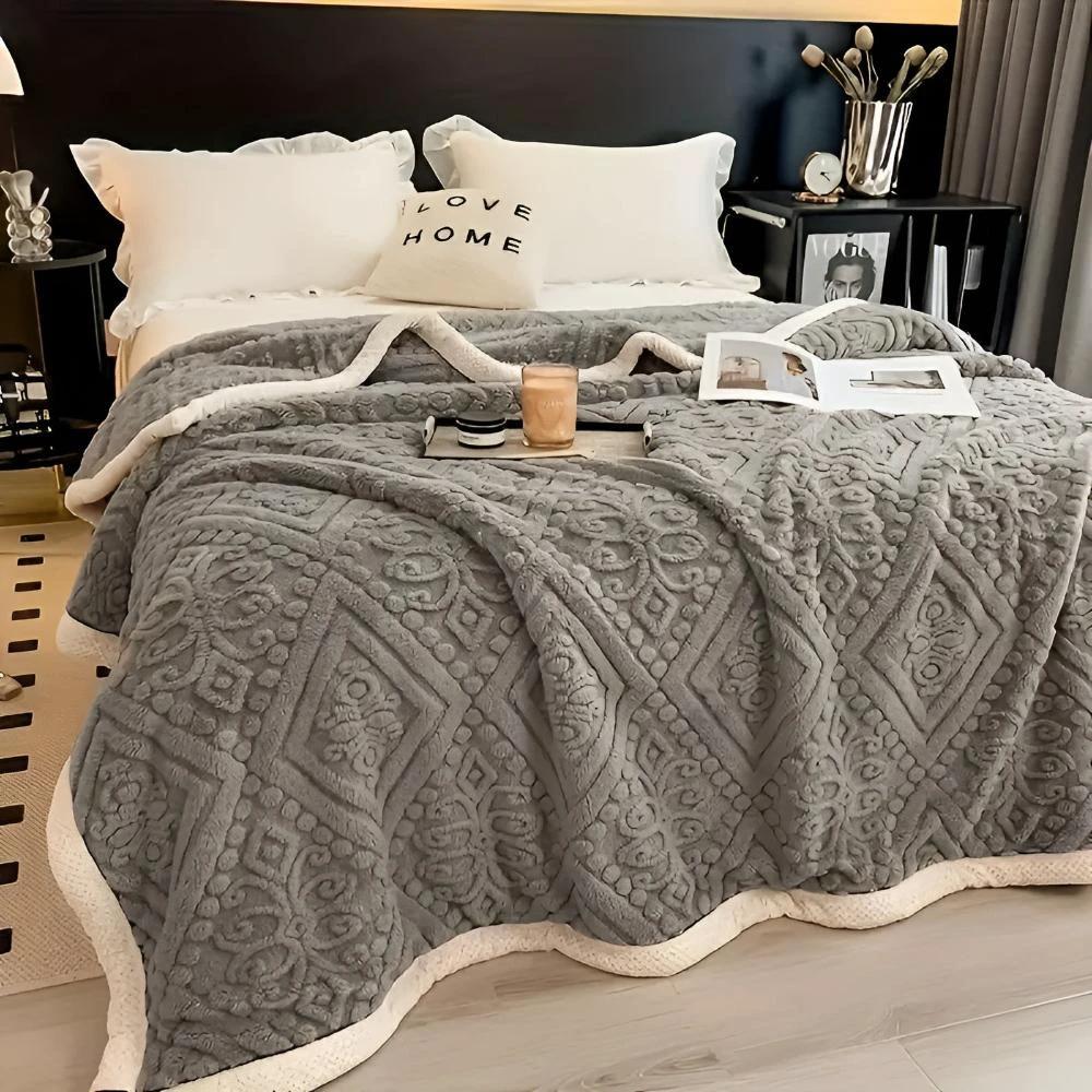 Velvet Mandala Sherpa Blanket by Casa & Beyond
