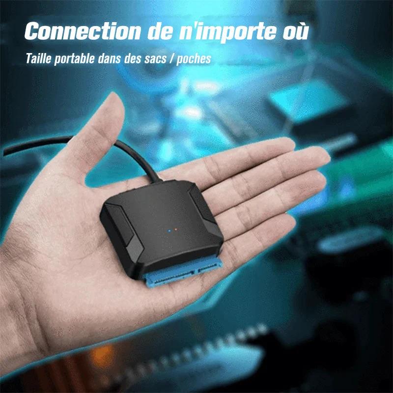 USB 3.0 to SATA III hard drive adapter by Bowlift