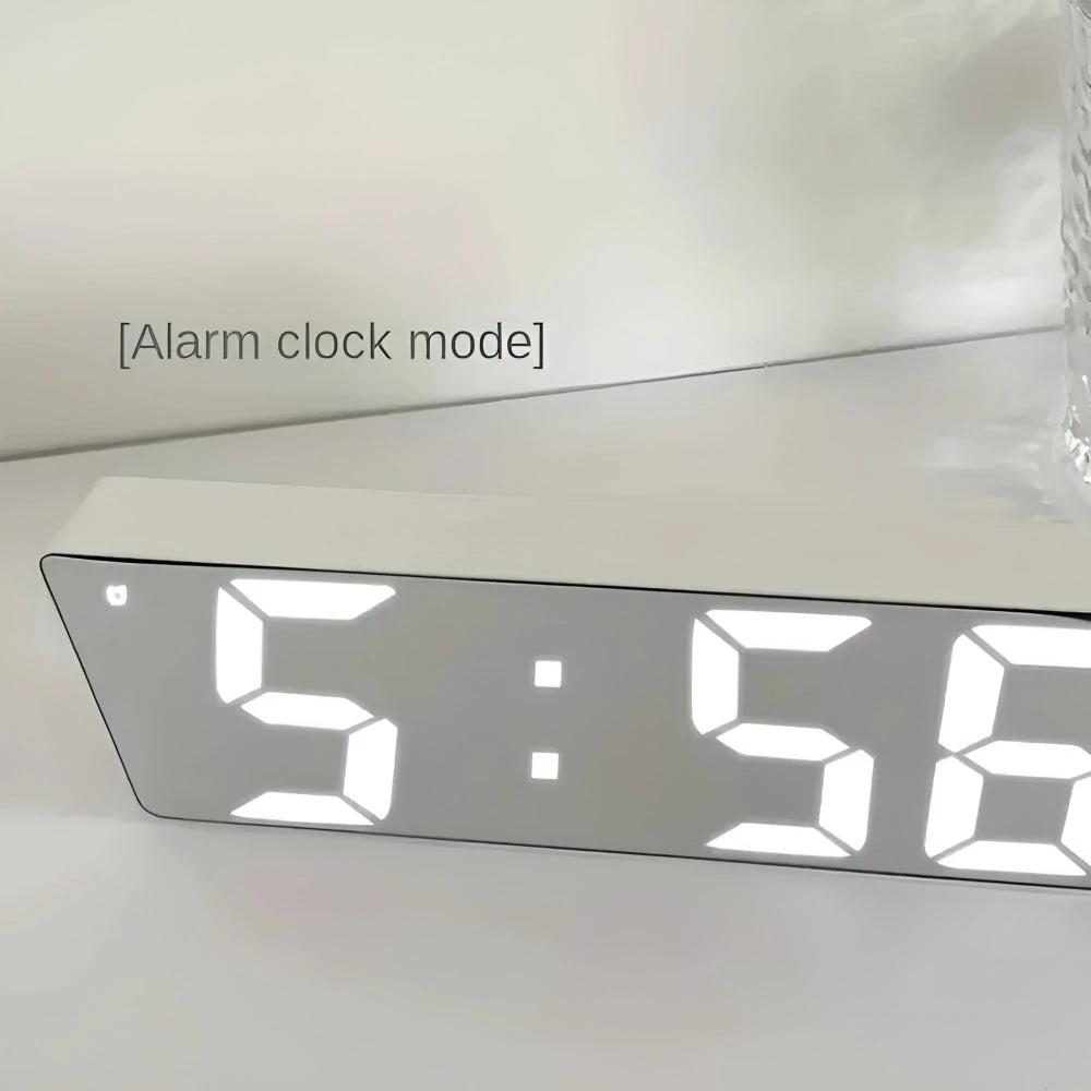 Digital LED Mirror Alarm Clock by Casa & Beyond