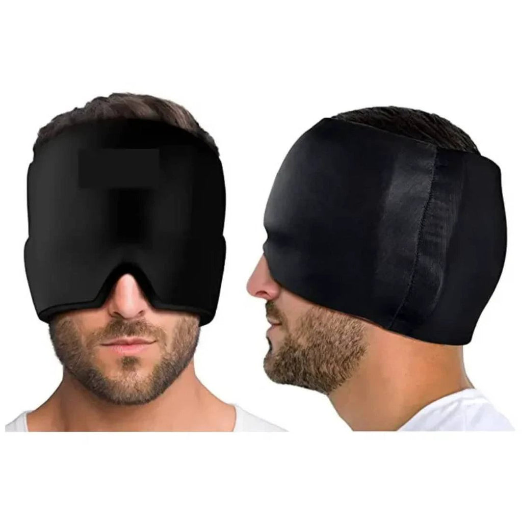 MigraSoothe Gel Hood Instant Headache and Migraine Relief | Cooling Comfort, Pressure Therapy & Light Blocking for Anytime Use Bowlift by Bowlift