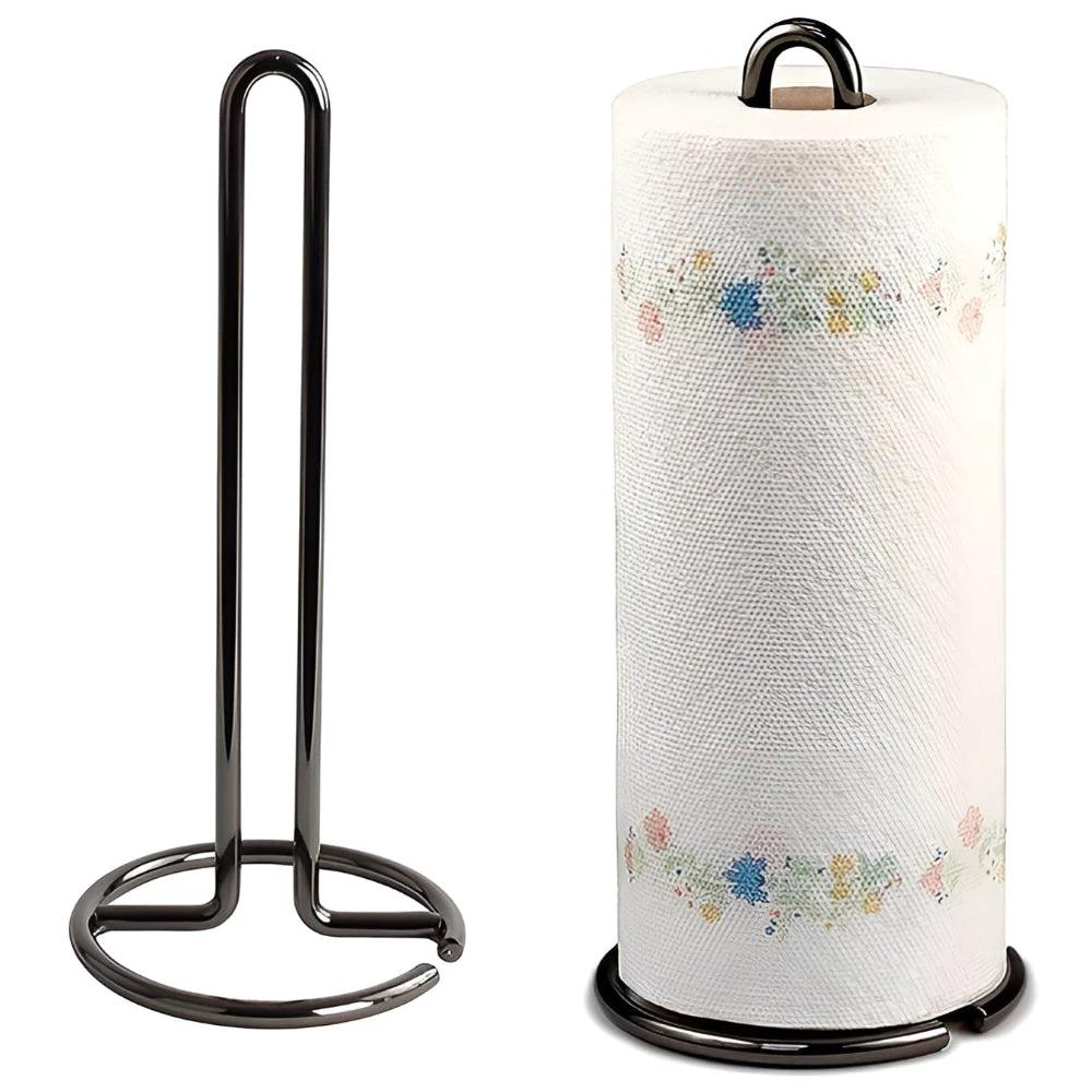 Sleek Iron Tissue Roll Holder by Casa & Beyond