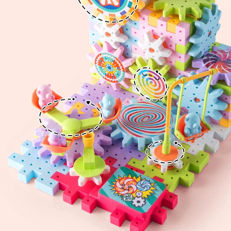 Paradise of various electric building blocks for children by Bowlift