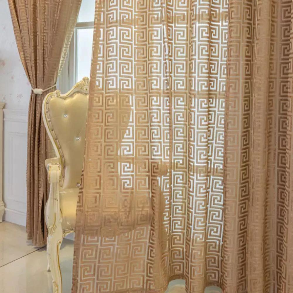 Imperial Maze Embroidered Curtain by Casa & Beyond