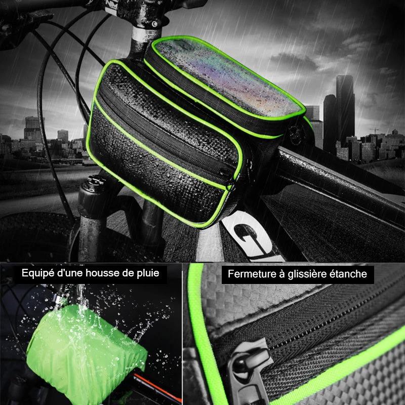 Mountain bike bag with waterproof touchscreen by Bowlift