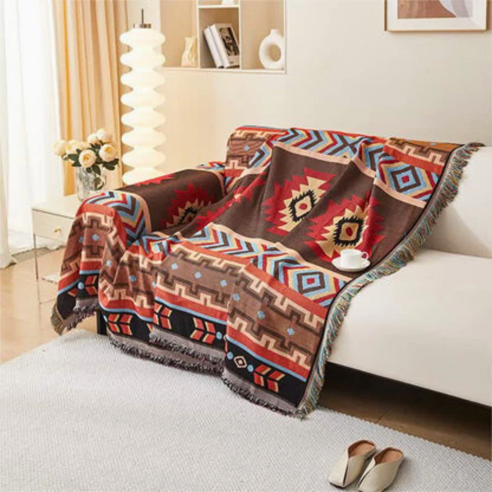 Boho Geometric Beauty Sofa Cover by Casa & Beyond