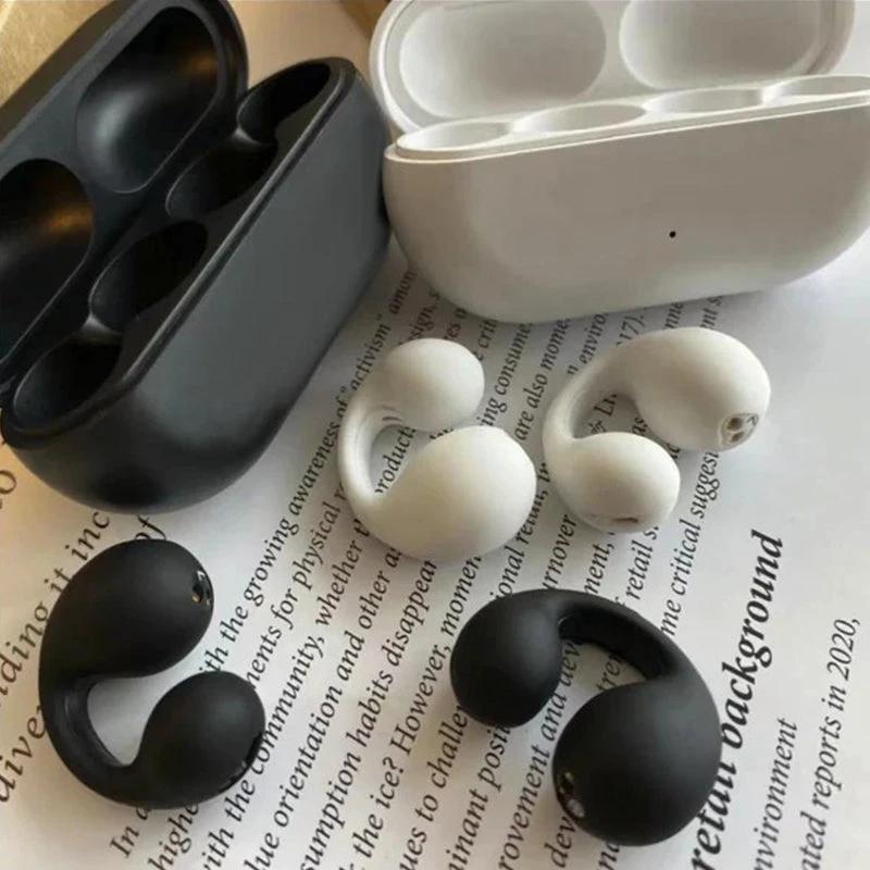 Bone conduction headphones with clip for the ear, wireless by Bowlift
