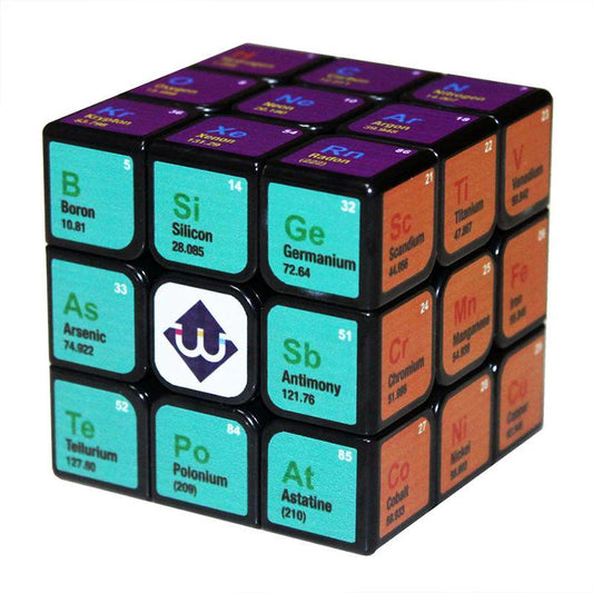 Cube with chemical elements by Bowlift