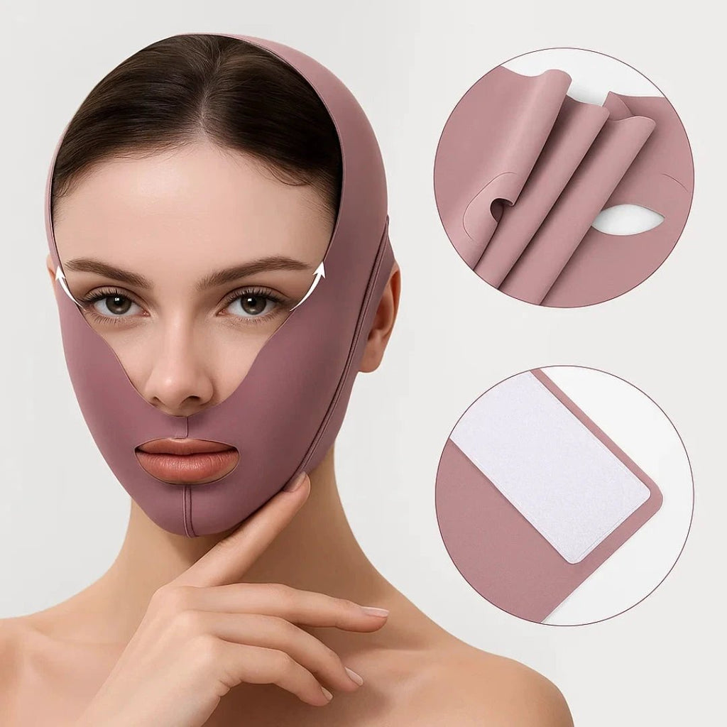 Jawline Sculpting – Breathable Stretch Fabric – Lifts Sagging Skin – Firms and Defines V-Line Face Bowlift by Bowlift