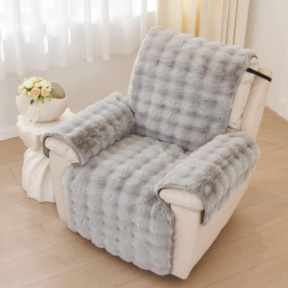 Faux Fur Recliner Sofa Cover by Casa & Beyond