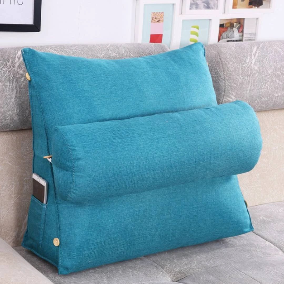 LoungeEase | Backrest Pillow for Reading and TV - Lumbar Support Adjustable Bed Pillow - Comfort Posture - Versatile Use Pillow Bowlift by Bowlift