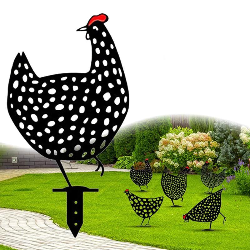 Simulated Chicken Ornament for the Garden by BowLift