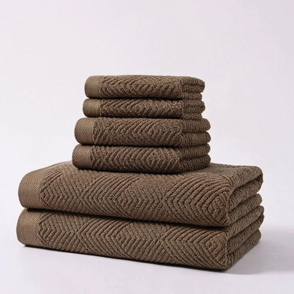 Cascade Supreme Cotton Towels | 6pcs Set by Casa & Beyond