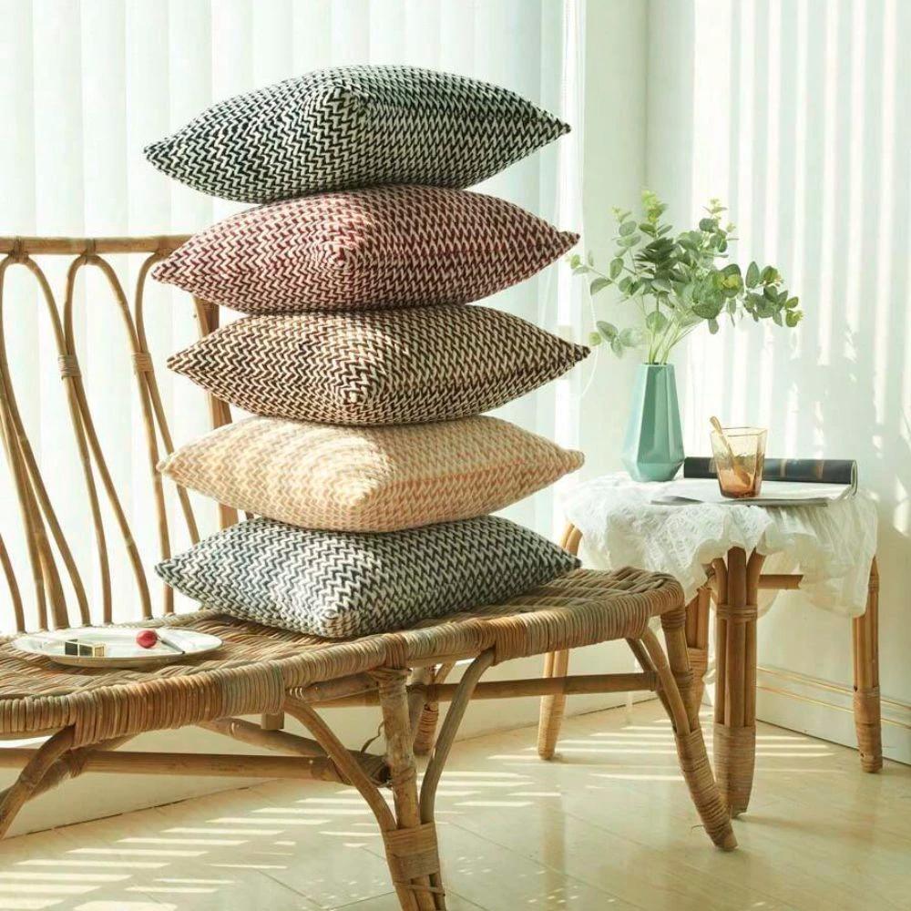 Lush Chevron Cushion Covers by Casa & Beyond