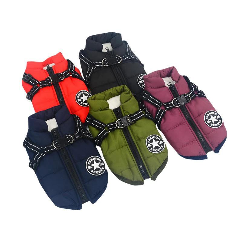 Winter coat with zipper for dogs by Bowlift