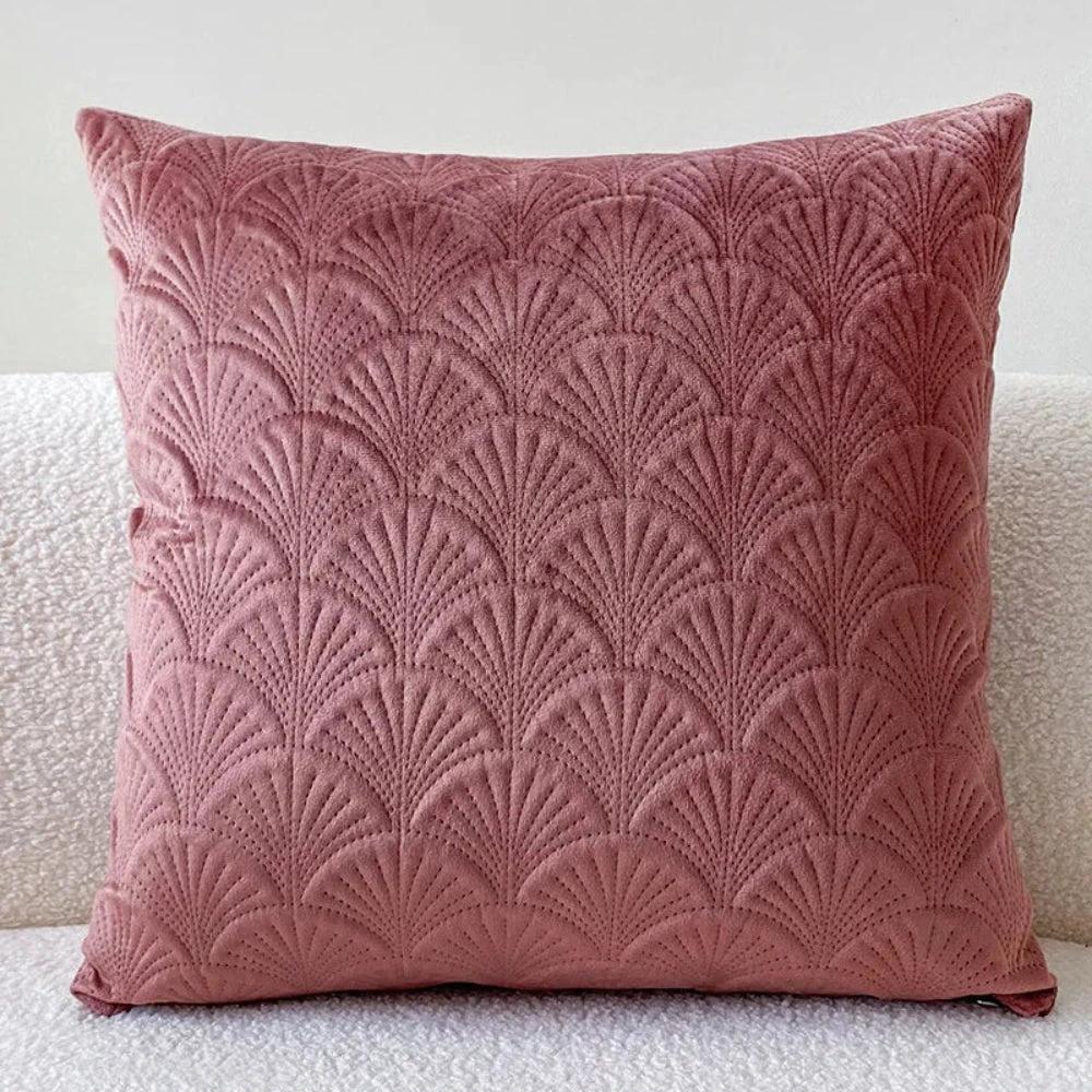 Coastal Velvet Shell Cushion Cover by Casa & Beyond