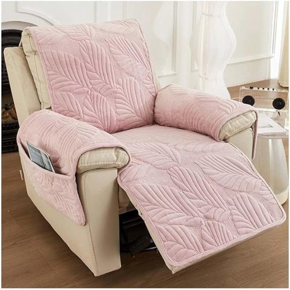 Verdant Leaf Pattern Recliner Cover by Casa & Beyond